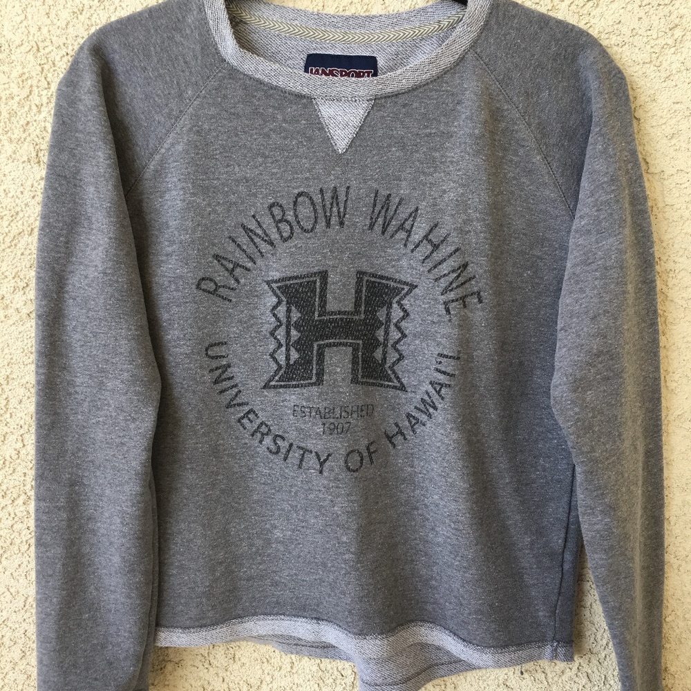 Jansport U of H Rainbow Wahine Pullover Sweatshirt